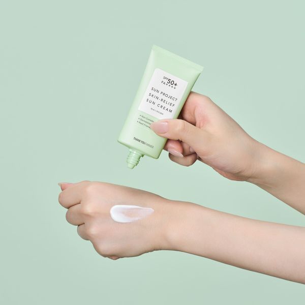 Заспокійливий сонцезахисний крем THANK YOU FARMER Sun Project Skin Relief Sun Cream 50 ml 56689 фото