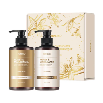 Набір засобів по догляду за волоссям Kundal Holiday Edition Set Amber Vanilla 300ml+300ml 676767000 фото
