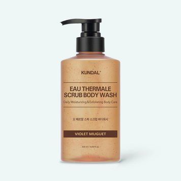 Гель-скраб для душуФіолетова Конвалія Kundal Eau Thermal Scrub Body Wash Violet Muguet 500мл 00766566 фото