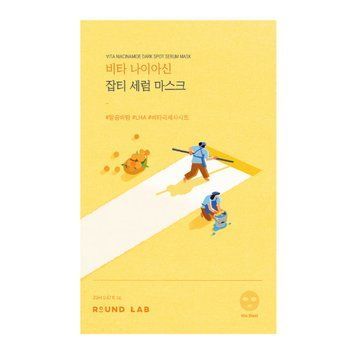 Освітлювальна тканинна маска з вітаміном C та ніацинамідом ROUND LAB Vita Niacinamide Dark Spot Serum Mask 20 ml 111112 фото