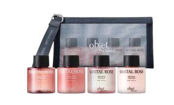 Набір доглядових засобів за тілом та волоссям Objet by Kundal Travet Set Santal Rose 30ml 0006765 фото
